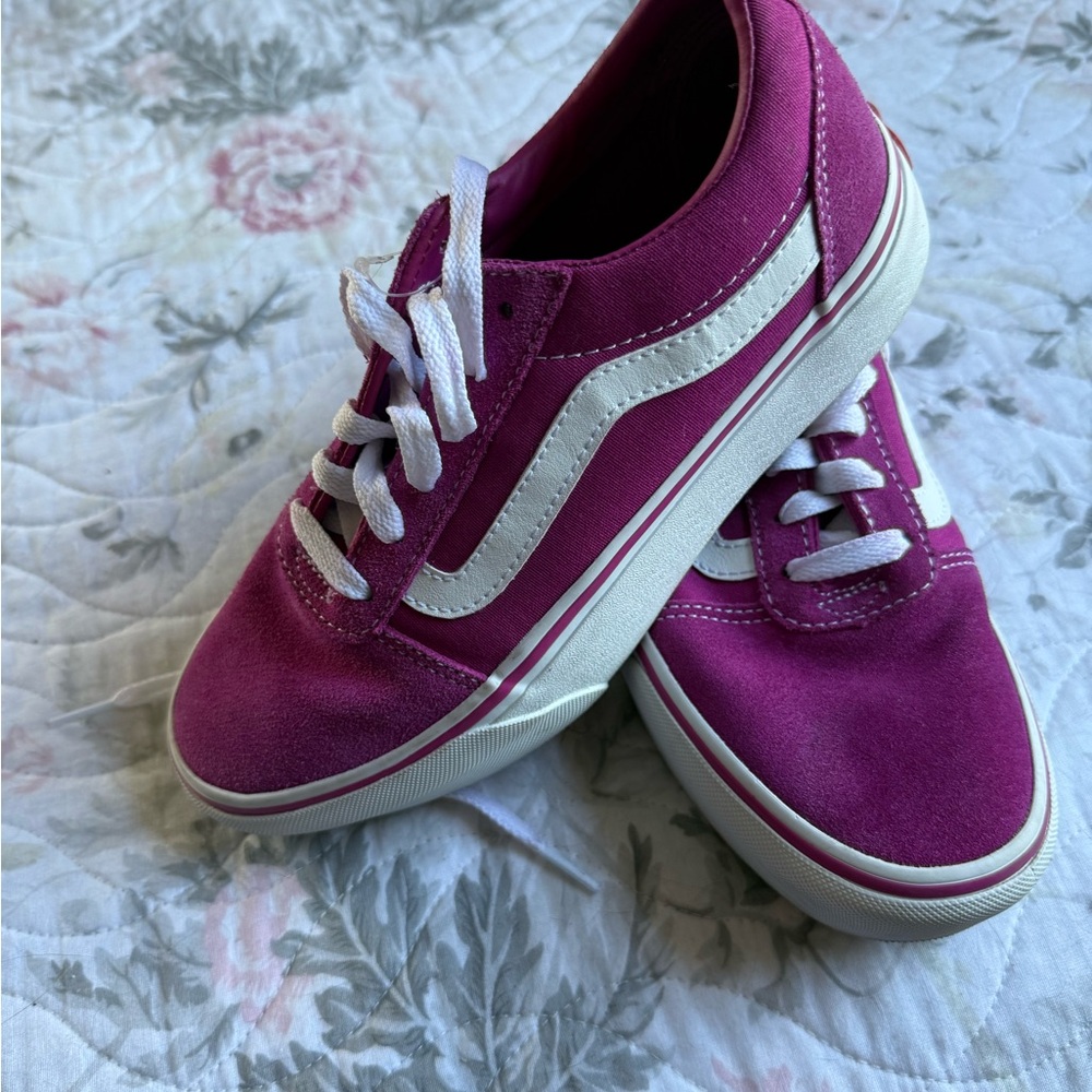 Vans Pink and White Athletic Shoes